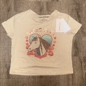 Lucky Brand Kids Cream Rodeo Club Tee